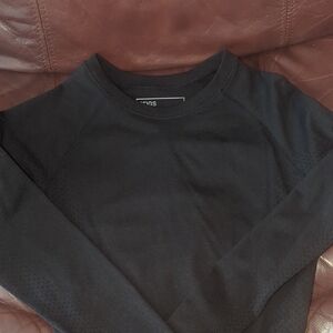 FIGS Black Compression Long Sleeve BODYSUIT